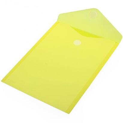 office-box-carpeta-sobre-cierre-cvelcro-classic-a4-vertical-plastico-amarillo-translucido