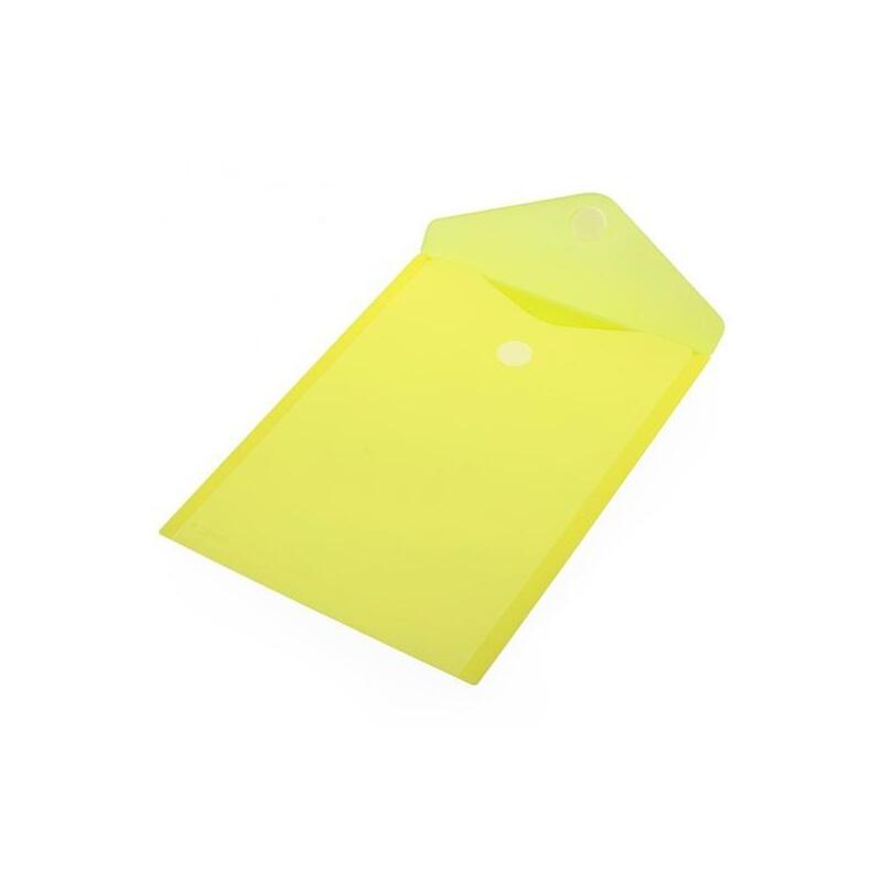 office-box-carpeta-sobre-cierre-cvelcro-classic-a4-vertical-plastico-amarillo-translucido