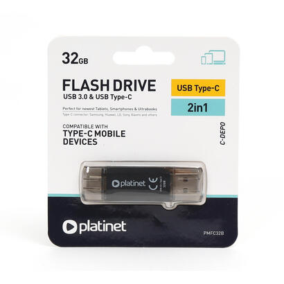 pendrive-platinet-usb-30-2en1-usbtype-c-32gb-negro