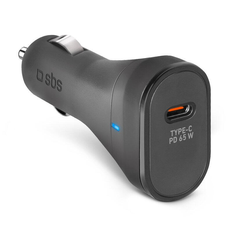 sbs-tecrpd65w-cargador-coche-usb-c-pd-65w-negro-auto sbs-tecrpd65w-cargador-coche-usb-c-pd-65w-negro-auto