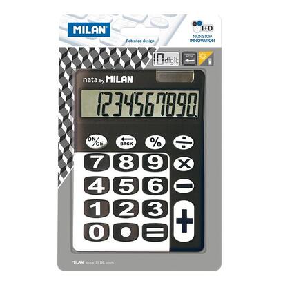 milan-calculadora-10-digitos-calculadora-de-sobremesa-teclas-grandes-tecla-rectificacion-entrada-de-datos-color-negroblanco