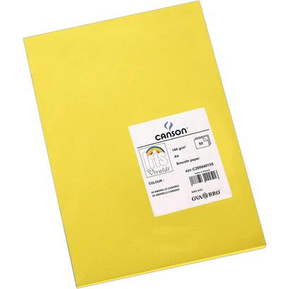 canson-guarro-pack-de-50-cartulinas-iris-a4-de-185g-21x297cm-color-amarillo-canario