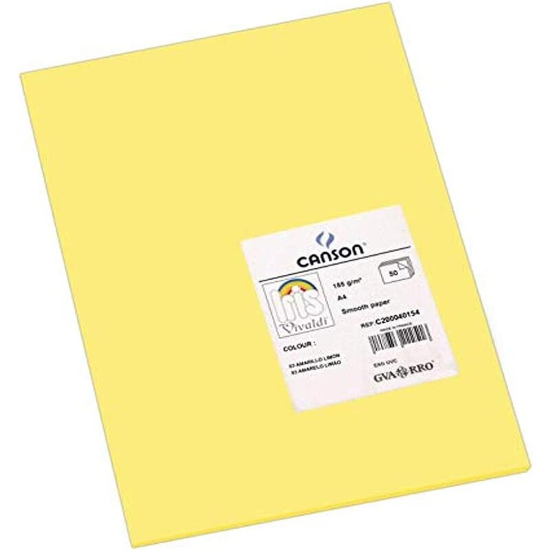 canson-guarro-pack-de-50-cartulinas-iris-a4-de-185g-21x297cm-color-amarillo-limon