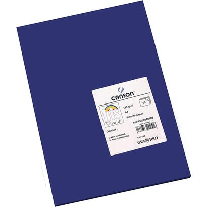 canson-guarro-pack-de-50-cartulinas-iris-a4-de-185g-21x297cm-color-azul-ultramar