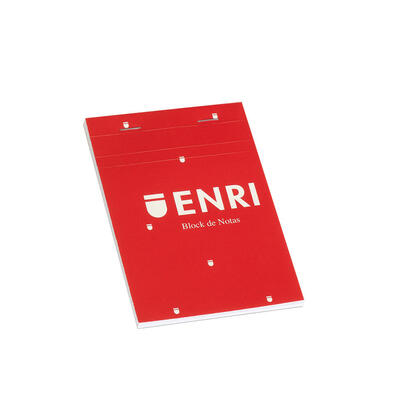 pack-de-10-unidades-enri-bloc-de-notas-grapado-formato-a7-cuadriculado-4x4mm-80-hojas-microperforadas-tapa-blanda-roja