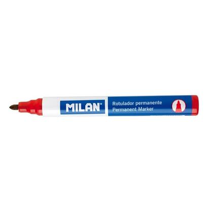 pack-de-12-unidades-milan-rotuladores-permanentes-con-punta-redonda-punta-4-mm-tinta-a-base-de-alcohol-color-rojo