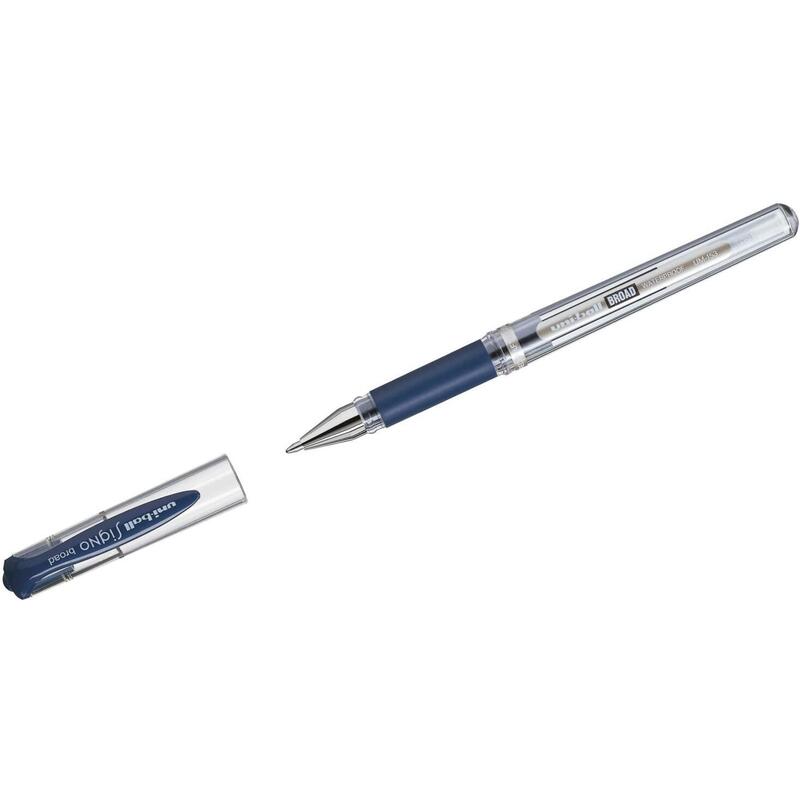 pack-de-12-unidades-uni-ball-signo-broad-boligrafo-de-gel-punta-de-acero-inoxidable-1-mm-trazo-060-mm-aprox-tinta-gel-sujecion-d