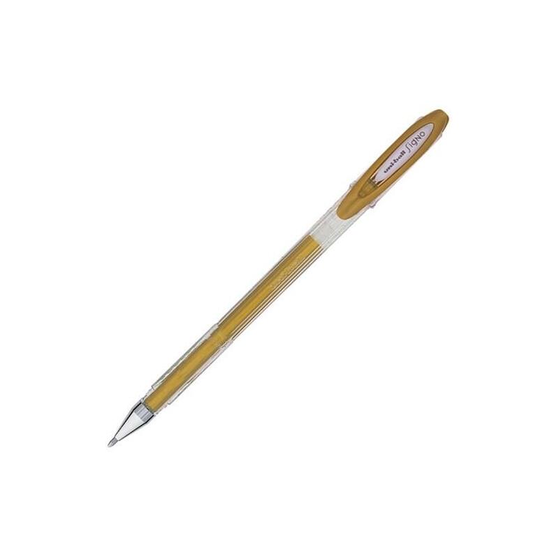 pack-de-12-unidades-uni-ball-signo-noble-metal-boligrafo-de-gel-punta-de-acero-inoxidable-08-mm-trazo-050-mm-aprox-tinta-gel-col