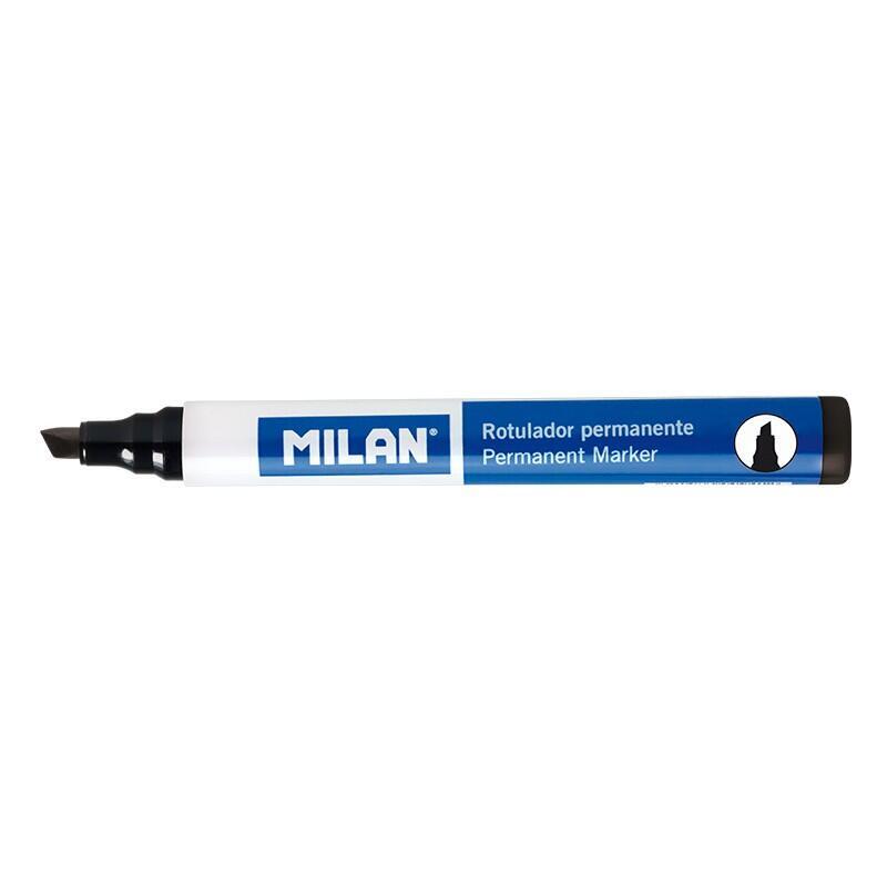 pack-de-12-unidades-milan-rotuladores-permanentes-punta-biselada-punta-1-4mm-tinta-a-base-de-alcohol-color-negro