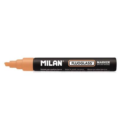 pack-de-12-unidades-milan-fluoglass-rotulador-superficies-lisas-punta-biselada-trazo-de-2-4mm-tinta-al-agua-borrado-facil-color-