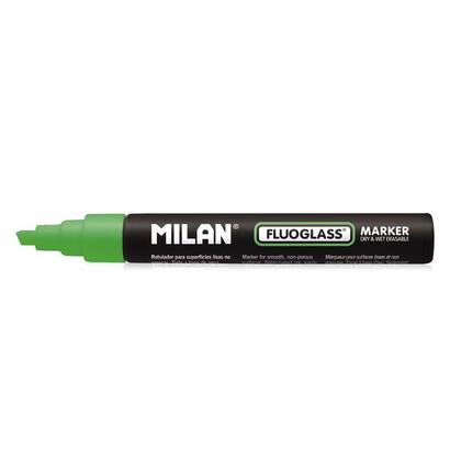pack-de-12-unidades-milan-fluoglass-rotulador-superficies-lisas-punta-biselada-trazo-de-2-4mm-tinta-al-agua-borrado-facil-color-