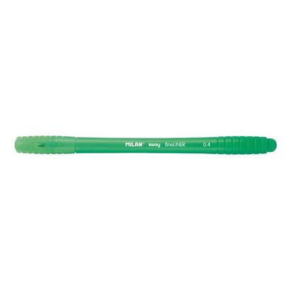 pack-de-16-unidades-milan-sway-fineliner-rotulador-punta-fina-04mm-ergonomico-tinta-al-agua-verde