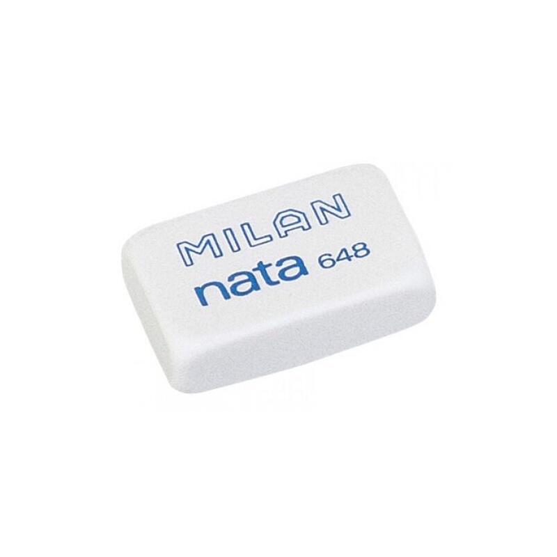 pack-de-48-unidades-milan-nata-648-goma-de-borrar-rectangular-pequena-plastico-no-dana-el-papel-color-blanco