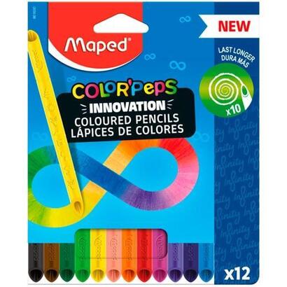 maped-lapices-de-colores-colorpeps-infinity-estuche-de-12-surtidos