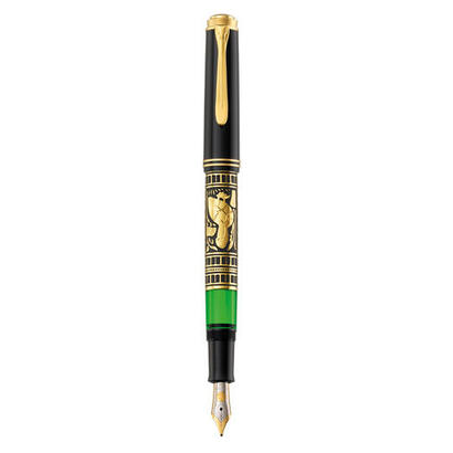 pelikan-toledo-700-pluma-estilografica-sistema-de-llenado-integrado-negro-oro-verde-1-piezas