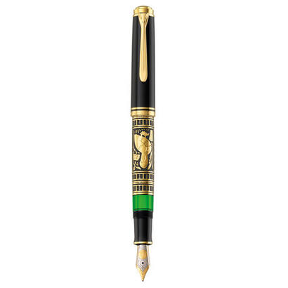 pelikan-toledo-900-pluma-estilografica-sistema-de-llenado-integrado-negro-oro-verde-1-piezas