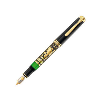 pelikan-toledo-900-pluma-estilografica-sistema-de-llenado-integrado-negro-oro-verde-1-piezas