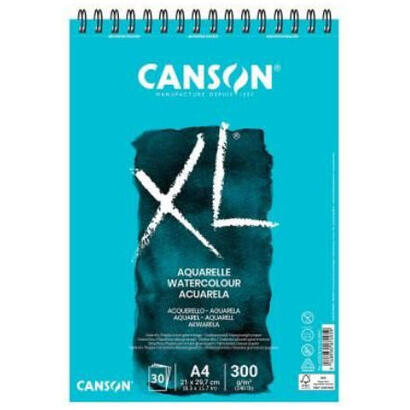 canson-xl-aquarelle-album-espiral-microperforado-de-30-hojas-a3-grano-fino-297x42cm-300g-color-blanco
