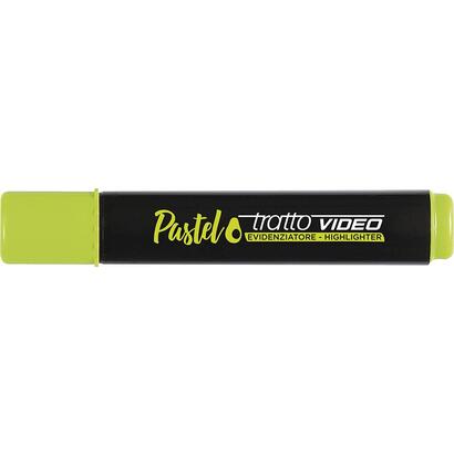 pack-de-12-unidades-tratto-video-pastel-marcador-fluorescente-punta-biselada-tinta-al-agua-secado-rapido-color-verde-aguacate