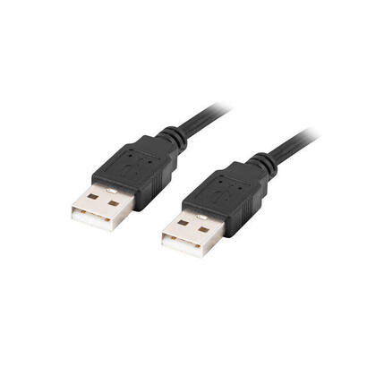 lanberg-cable-usb-a-mm-20-18m-negro
