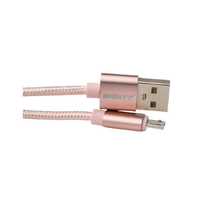 eightt-cable-usb-a-micro-usb-metal-plex-1m-rosa
