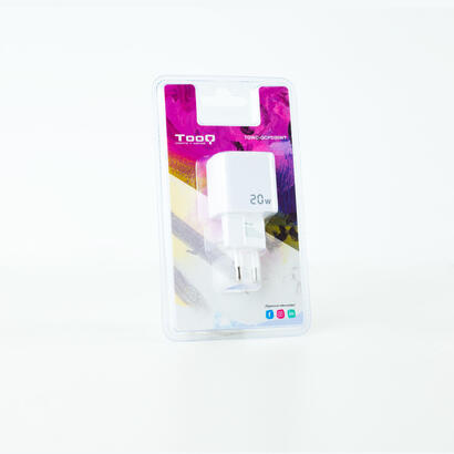 tooq-cargador-de-pared-usb-cpd-usb-aqc-20w-blanco