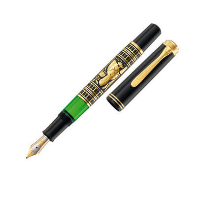 pelikan-toledo-700-pluma-estilografica-sistema-de-llenado-integrado-negro-oro-verde-1-piezas