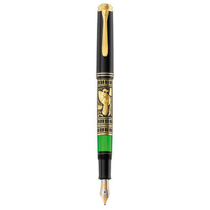 pelikan-toledo-700-pluma-estilografica-sistema-de-llenado-integrado-negro-oro-verde-1-piezas