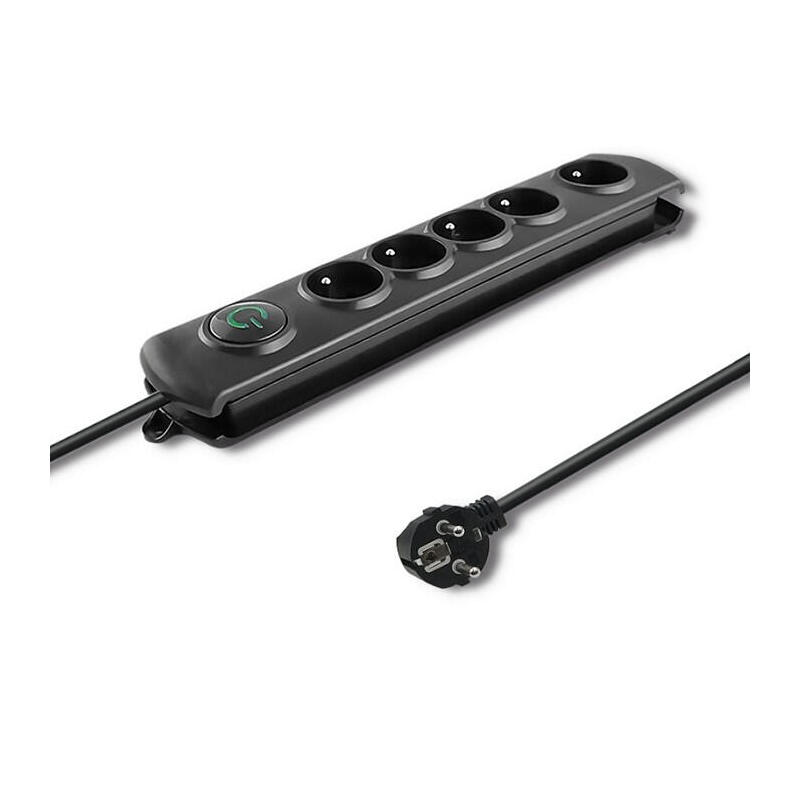 qoltec-surge-protector-quick-switch-5-sockets-18m-black qoltec-surge-protector-quick-switch-5-sockets-18m-black