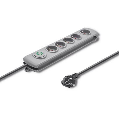 qoltec-surge-protector-quick-switch-5-sockets-3m-gray