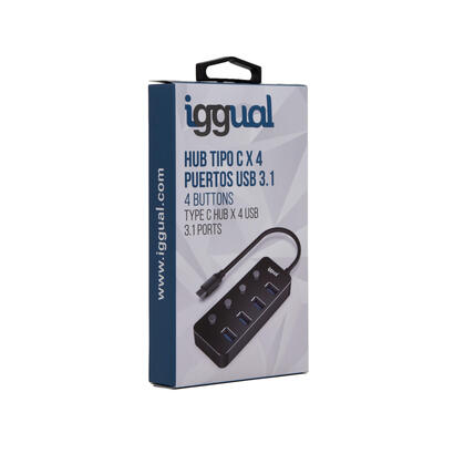 iggual-hub-tipo-c-x-4-puertos-usb-31-4buttons