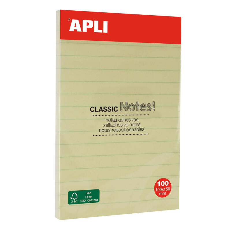 apli-notas-adhesivas-classic-con-lineas-100x150mm-bloc-de-100-hojas-adhesivo-de-alta-calidad-facil-de-despegar-amarillo