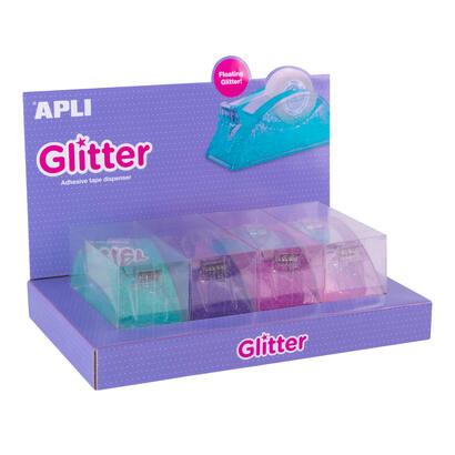 apli-expositor-portarrollos-cinta-adhesiva-glitter-collection-19x33mm-4-portarrollos-metacrilato-purpurina-cuchilla-dentada-disp