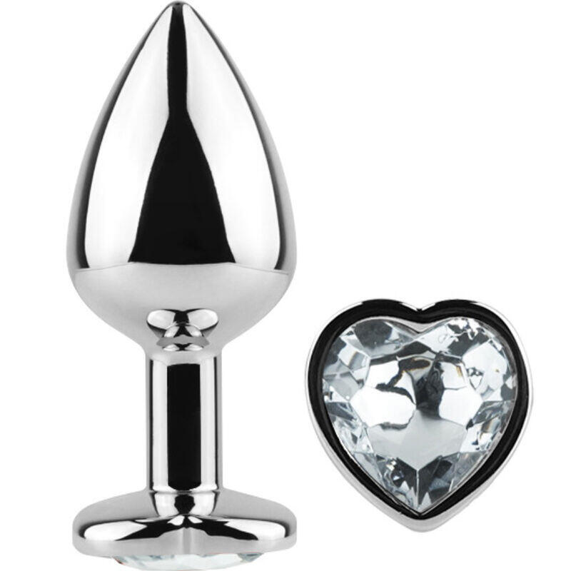 secretplay-metal-butt-plug-corazon-transparente-talla-s-7-cm