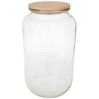 weck-round-rim-jar-3l-with-wooden-lid