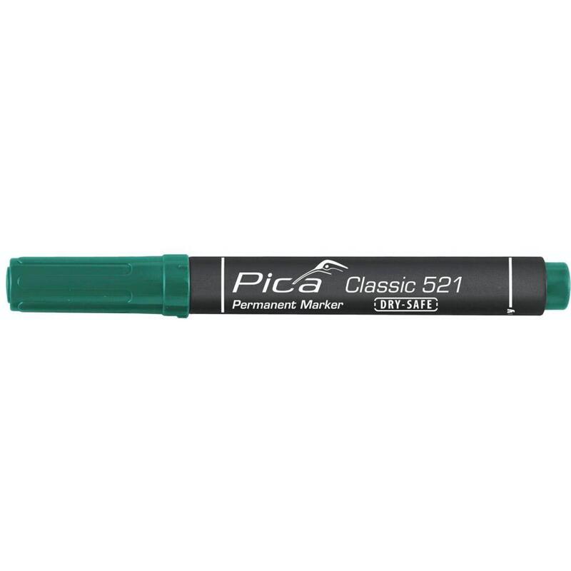 pica-permanentmarker-2-6mm-wedge-tip-green