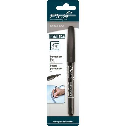 pica-permanent-pen-07mm-black-retail-packaging
