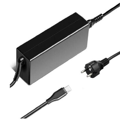coreparts-mbxusbc-ac0024-adaptador-de-enchufe-electrico-c6-universal-negro