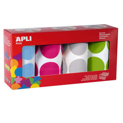 apli-gomets-redondos-o-45mm-pack-de-4-rollos-en-colores-surtidos-adhesivo-permanente-1416-gomets-por-pack-desarrollo-de-habilida