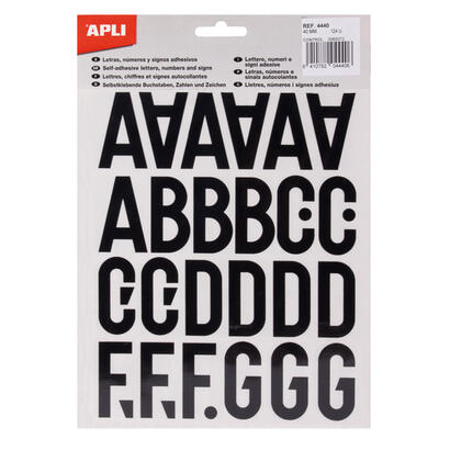 pack-de-5-unidades-apli-letras-de-palo-mayusculas-adhesivas-altura-40mm-pack-de-5-hojas-color-negro-facil-identificacion-y-senal