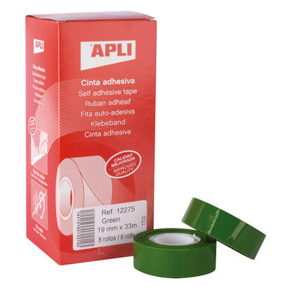 apli-cinta-adhesiva-verde-19mm-x-33m-resistente-al-desgarro-facil-de-cortar-adhesivo-de-alta-calidad-verde