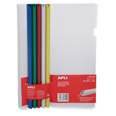 apli-encuadernadores-deslizantes-en-colores-surtidos-10x297mm-con-funda-transparente-ranura-para-facil-insercion-de-hojas-pack-d