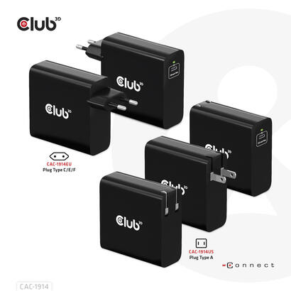 club3d-cargador-1xusb-typ-c-pd-140w-retail