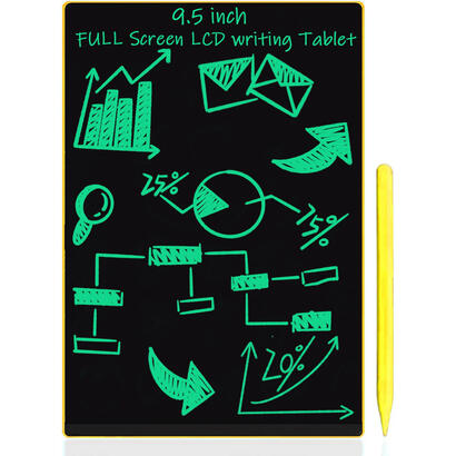 pizarra-sketchboard-lcd-nine-95-amarillo-leotec-95-lapiz-magnetico-boton-de-borrado