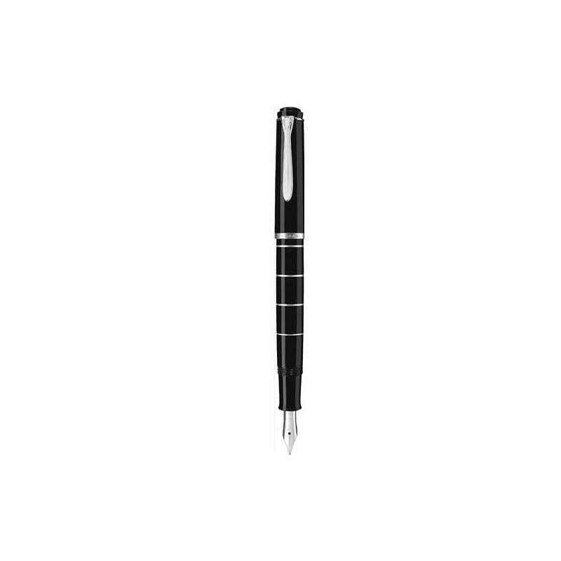 pelikan-classic-215-pluma-estilografica-sistema-de-llenado-integrado-negro-plata-1-piezas