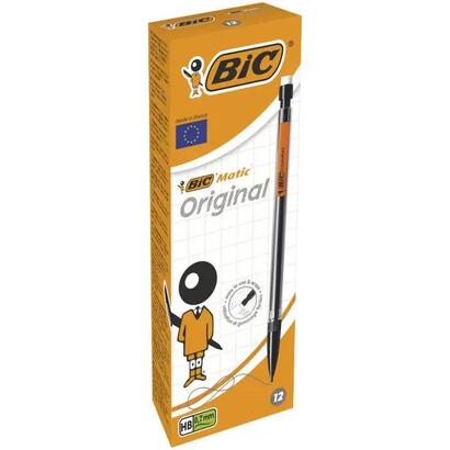 pack-de-12-unidades-bic-matic-original-fine-portaminas-05mm-hb-con-goma-punta-retractil-cuerpo-de-colores-surtidos