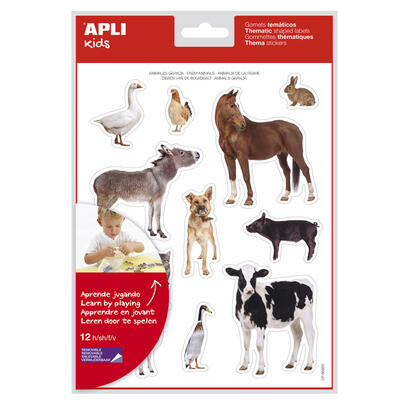 pack-de-5-unidades-apli-gomets-tematicos-realistas-animales-de-la-granja-144-gomets-en-12-hojas-adhesivo-removible-ideal-para-de