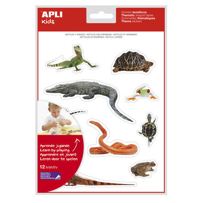 pack-de-5-unidades-apli-gomets-tematicos-realistas-de-reptiles-y-anfibios-120-gomets-imagenes-realistas-para-relacionar-animales