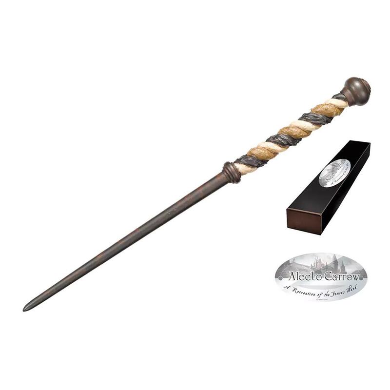 replica-the-noble-collection-harry-potter-alecto-carrow-varita-con-caja-y-placa-de-identificacion