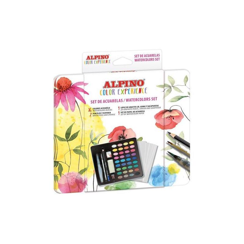 alpino-acuarelas-color-experience-set-completo-36-colores-accesorios-surtidos